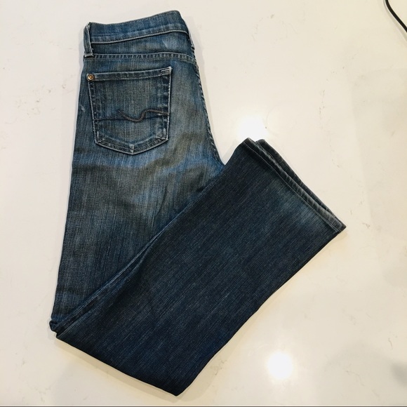 ❤️7 For All Mankind Jeans Size 26 Boot Cut - Picture 1 of 7